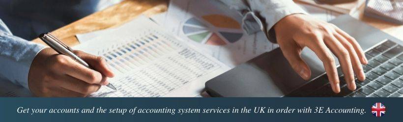 Get your accounts and the setup of accounting system services in the UK in order with 3E Accounting. Get your accounts and the setup of accounting system services in the UK in order with 3E Accounting.